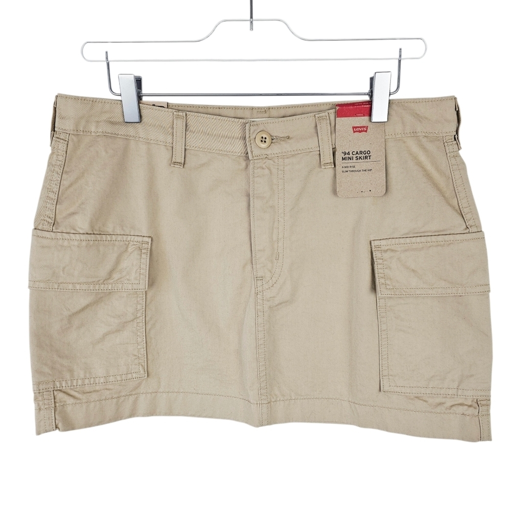 Levi's Tan '94 Cargo Mini Skirt NWT